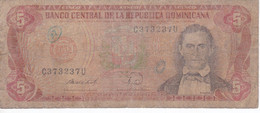 BILLETE DE LA REPUBLICA DOMINICANA DE 5 PESOS ORO DEL AÑO 1988  (BANKNOTE) - Dominicaine