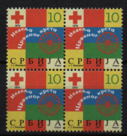 SERBIA 2007 Red Cross, Block Of 4 MNH - Serbien