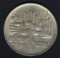 Tschechoslowakei, 10 Korun 1964, Slowakischer Aufstand, Silber, AUNC - Czechoslovakia