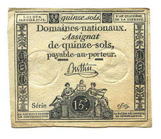 Assignat 15 Sols Série 969 - Assignats