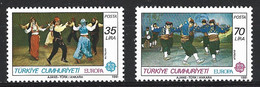 TURQUIE. N°2318-9 De 1981. Danses Folkloriques/Europa'81. - Dance