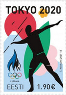 ESTONIA, 2021, MNH,TOKYO OLYMPICS,1v - Eté 2020 : Tokyo