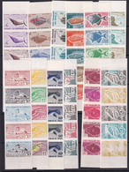 Côte Des Somalis Essais De Couleur N°292 /303 Poissons Et Oiseaux 12 Valeurs En Bandes De 5 (60 Timbres) Qualité:** - Sonstige & Ohne Zuordnung