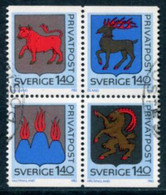 SWEDEN 1982 Provincial Arms II Used.  Michel 1191-94 - Gebruikt