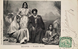 Alexandrie - Une Famille Arabe - Types Personnages - 1903 - Égypte Egypt - Alexandria