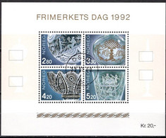 Norvège Noorwegen Norway 1992 Yvertn° Bloc 18 (o) Oblitéré Cote 10 € Journée Du Timbree - Blocks & Kleinbögen