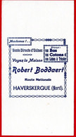 Buvard Bas, Cotons, Laines. Maison Robert Boddaert à Haverskerque. - P