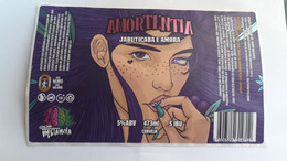 BRAZIL CRAFT BEER LABEL  MICRO BREWERY ETIKETTEN BIER # Amortentia  01 - Cerveza
