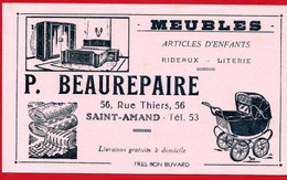 Buvard Meubles P. Beaurepaire, Rue Thiers à Saint-Amand. - M