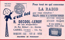 Buvard La Radio Philips. R.Decool-Leroy à Cassel - R