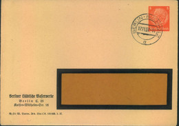 1937, Privatumschlag "Berliner Stadtmission" Gebraucht "BERLIN-BUCHHOLZ - Altri & Non Classificati