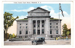 Autos Voitures Automobiles Cars Car Tacot - New Jersey - Union County Court House - ELIZABETH - Elizabeth