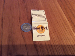 Pochette D'allumettes ANGLETERRE "Hard Rock CAFE, LONDON" (Londres) - Boites D'allumettes