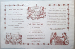 GUIGNOL MARIONNETTES 6 GRANDS PLACARDS RARES DE BONNE ANNEE  EDITES PAR LE VIEUX PAPIER ANS 1911 A 1914 - Unclassified