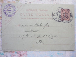 Carte Postale 129 CP1 Millésime 428 Oblitérée Paris 25 9/02/1905 - Tarjetas Precursoras