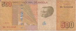 BILLETE DE ANGOLA DE 500 KWANZAS DEL AÑO 2012 (BANKNOTE) - Angola