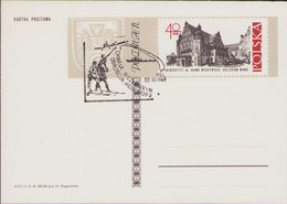 Poland 1969 Glory To The Steadfast Defenders Of Hel 1939 WWII / Adam Mickiewicz University, Postcard Z6 - Histoire