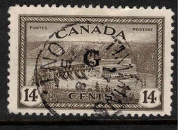 CANADA 1950 14c Olive-green Official SG O185 U ZZ69 - Aufdrucksausgaben