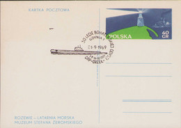 Poland 1969 30 Years Of The Heroic Odyssey 1939 ORP Orzeł Ship, Lighthouse Rozewie / Postcard Gdynia 1 / Z6 - Histoire