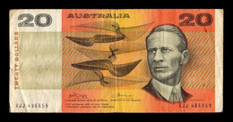 Australia 20 Dollars 1974-1994 Pick 46a BC/MBC F/VF - 1974-94 Australia Reserve Bank (paper Notes)