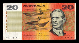 Australia 20 Dollars 1974-1994 Pick 46e BC/MBC F/VF - 1974-94 Australia Reserve Bank (Banknoten Aus Papier)