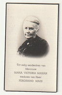 Maria Victoria MASSAR Wed. Maes Herck-la-Ville (Herck-de-stad) 1843 Antwerpen 1941 (foto) Bijgezet Familiegrond Merxem - Imágenes Religiosas