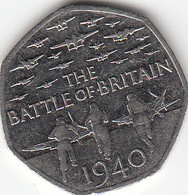 Great Britain UK 50p Coin Battle Of Britain 2015 (Small Format) Circulated - 50 Pence