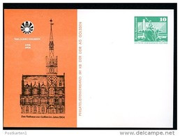 DDR PP16 C2/009 Privat-Postkarte RATHAUS GOLSSEN 1978 NGK 3,00 € - Private Postcards - Mint
