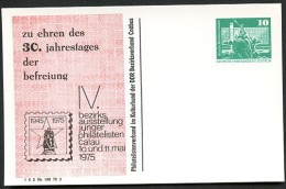 DDR PP16 D2/010 Privat-Postkarte AUSSTELLUNG CALAU 1975  NGK 3,00 € - Privé Postkaarten - Ongebruikt