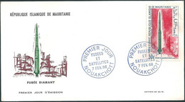 C1375 Mauritania FDC Space Rocket - Afrique