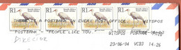 South Africa Witspos 2004 / There Is A Postbank In Every Post Office / Machine Stamp Slogan / Bird Wattled Crane 1993 - Brieven En Documenten