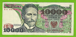 POLOGNE / 10.000 ZLOTYCH / 1988 - Pologne