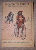 CHROMO VELO MAGASIN COMPTOIR DU CENTRE CYCLE CYCLISME 1890-1900 - Otros & Sin Clasificación