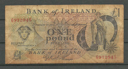 Bank Of IRELAND 1 Pound Sterling, Used Bank Note - Irlande