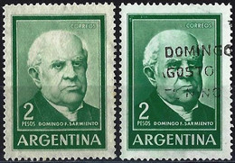 Argentina 1962/64 - Mi 766 I & II - YT 662/693 ( President Domingo Faustino Sarmiento ) - Used Stamps