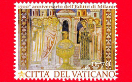 VATICANO - Usato - 2013 - 1700° Dell'Editto Di Milano - 0,70 - Costantino I E Papa Silvestro - Usati
