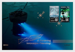 NORWAY 2022 Innovation At Sea,  Research, Innovation, Technology , Fish , Renewable Energy - Golden FDC (**) LIMITED - Storia Postale