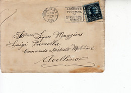 STATI UNITI  1930 - Lettera Per Italyomando Distretto Militare) - Storia Postale