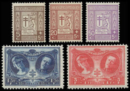 240/244* - "Antituberculeux" / "Antiteringzegels" / "Anti-Tuberkulosebriefmarken" / "Anti-tuberculos - BELGIQUE/BELGIË - Unused Stamps