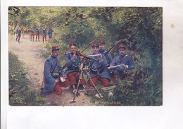 CPA  LA MITRAILLEUSE - Manoeuvres