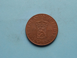1945 P - 2 1/2 Cent > Nederlands Indië ( For Grade, Please See Photo ) ! - Indie Olandesi
