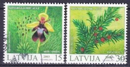 2003. Latvia. Protected Plants. Used. Mi. Nr. 587-88 - Lettland