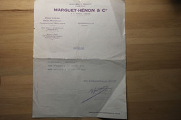 Certificat De Travail 1933 Maison Marguet Hénon Hardy Fonte D'acier à Nouzonville 08 - Format 270x210 - NOU70 - Diplômes & Bulletins Scolaires