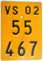 Velonummer Mofanummer Wallis Valais VS 2002 - Number Plates