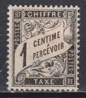 Timbre Neuf France Taxe De 1881 N° 10 De 1 Centime - Timbres