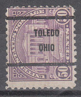 USA Precancel Vorausentwertungen Preo Bureau Ohio, Toledo 701-61 - Preobliterati