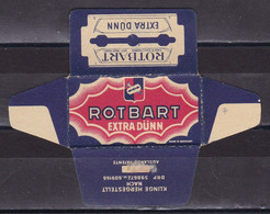 Razor Blades Old Vintage Cover Only Rotbart Extra Dunn Germany - Lames De Rasoir