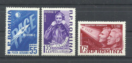 RUMANIA  YVERT  AEREO   146/48       MNH  ** - Unused Stamps