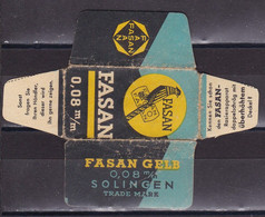 Razor Blades Old Vintage Cover Only Fasan Solingen - Lames De Rasoir