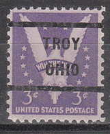 USA Precancel Vorausentwertungen Preo Locals Ohio, Troy 232 - Preobliterati